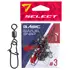 Вертлюжок з застібкою Select Basic Swivel Snap #3 (7 шт / уп), Размер: 34мм, Цвет воблера: Black Nickel, фото 